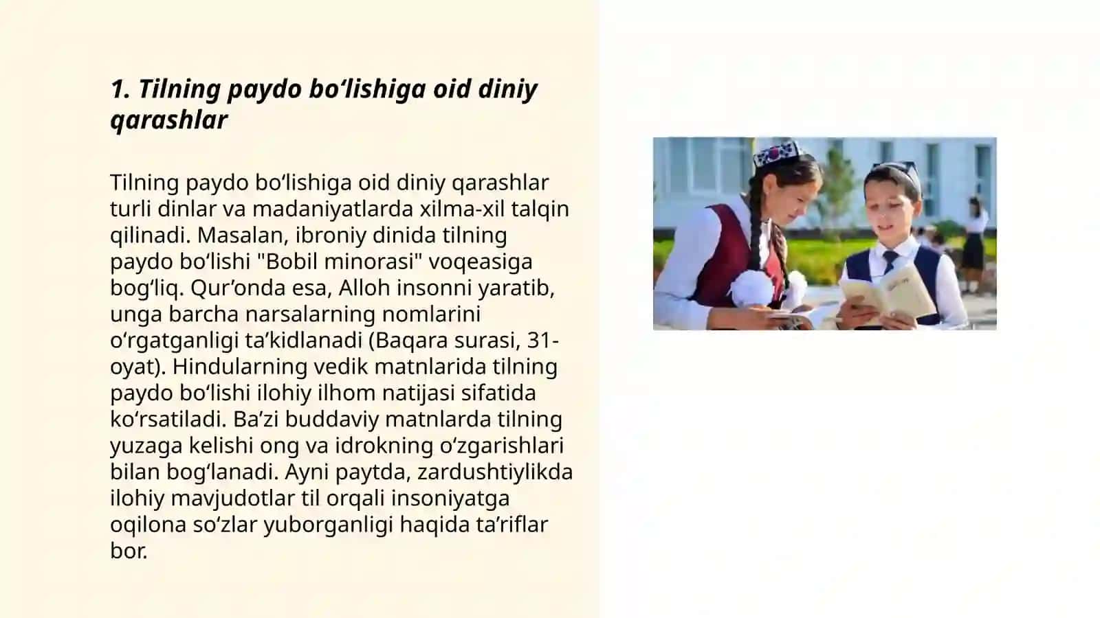 Tilning paydo boʻlishi haqidagi qarashlar 3