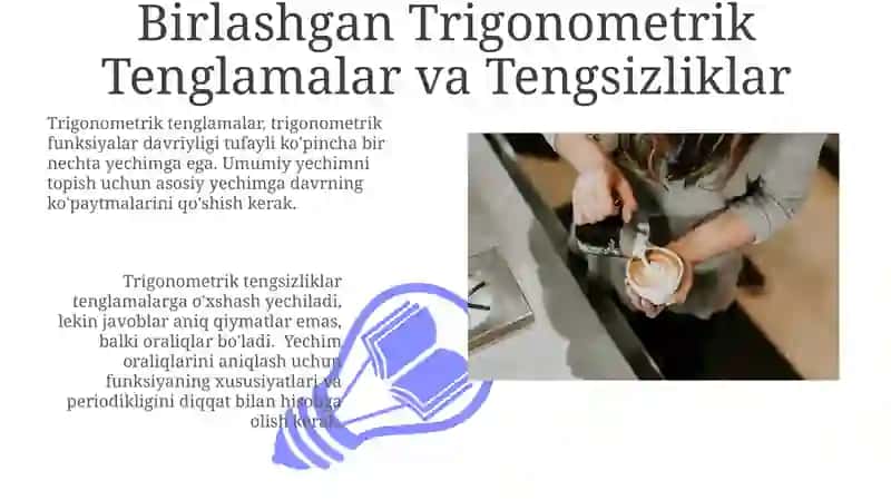 Trigonometrik Tenglamalarni Yechish 3