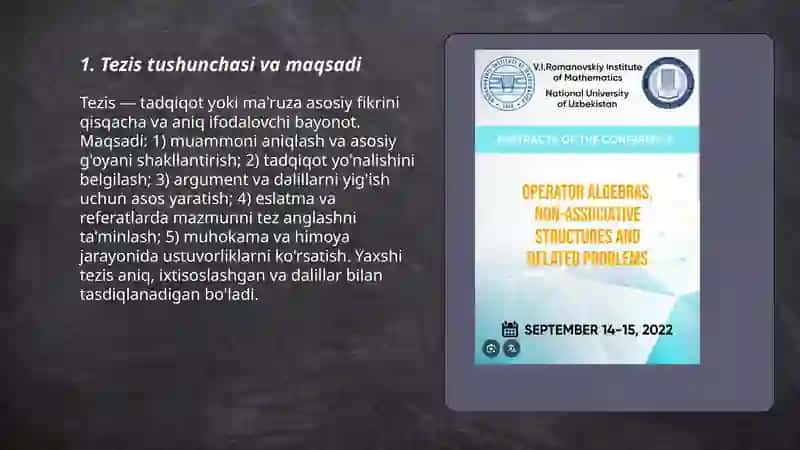 Tezislar,tezis turlari 3