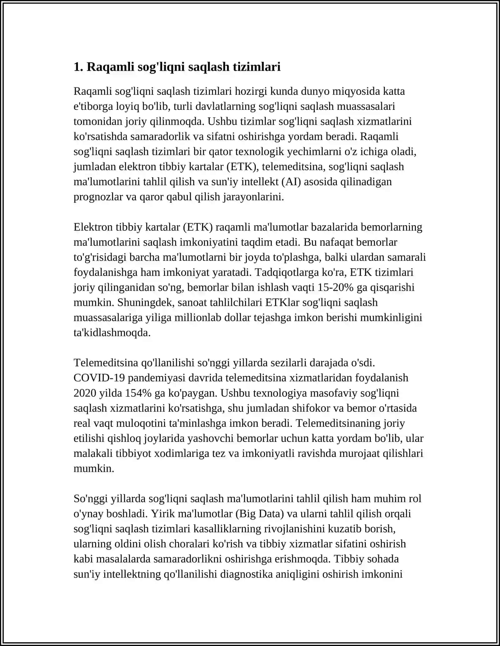 TIBBIYOTDA RAQAMLI TEXNALOGIYA 3