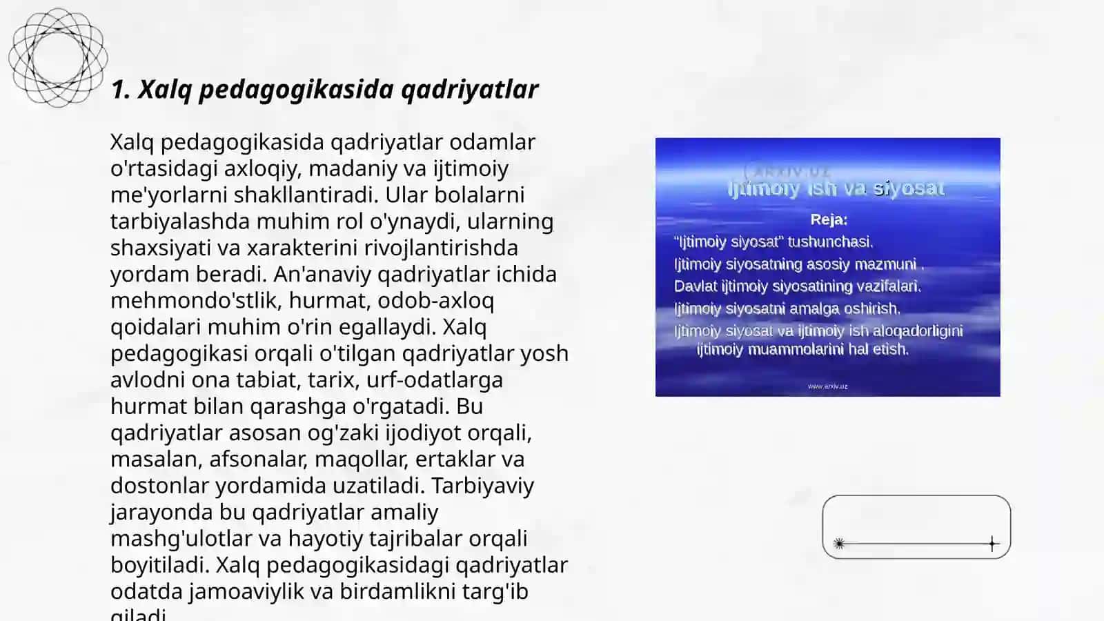 Xalq pedagogikasida insonning ulugʻlanishi 3