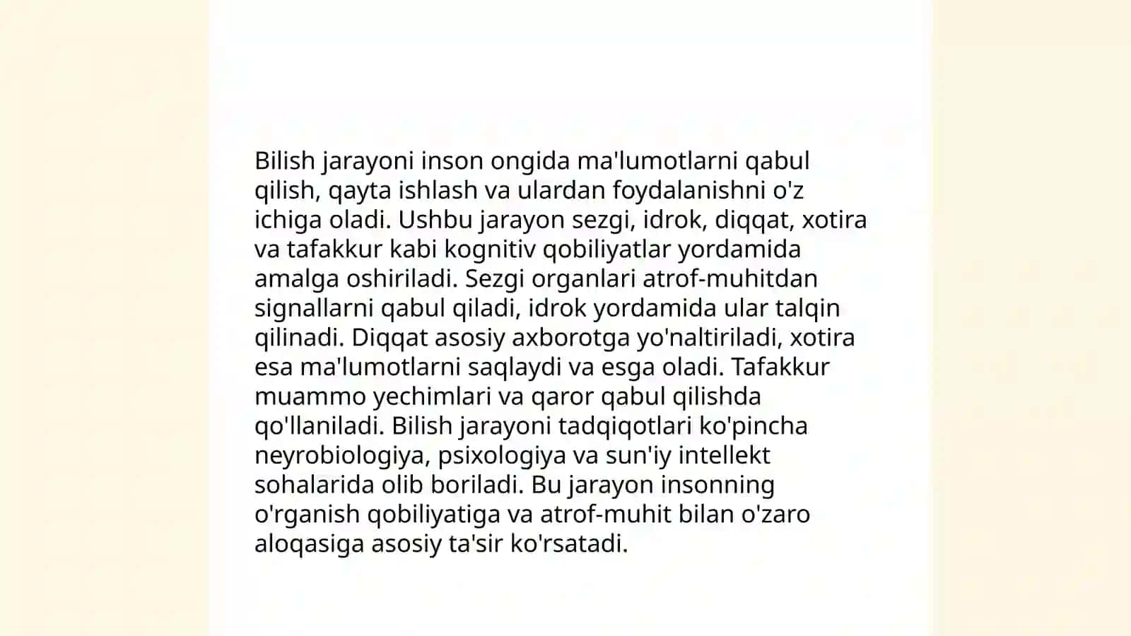 Hid bilish mexanizmi 3