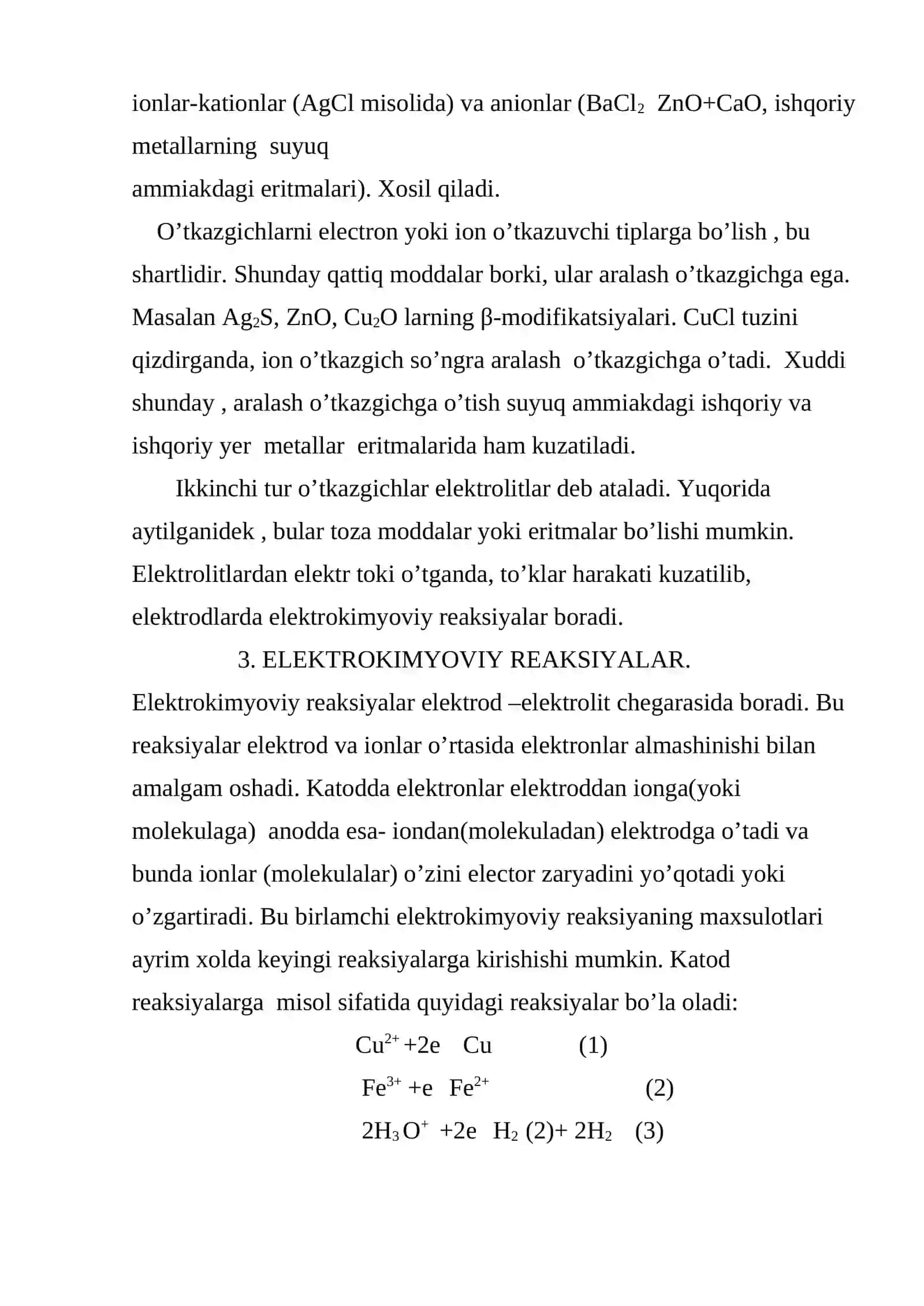 ELEKTROKIMYO. ASOSIY TUSHUNCHALAR 3