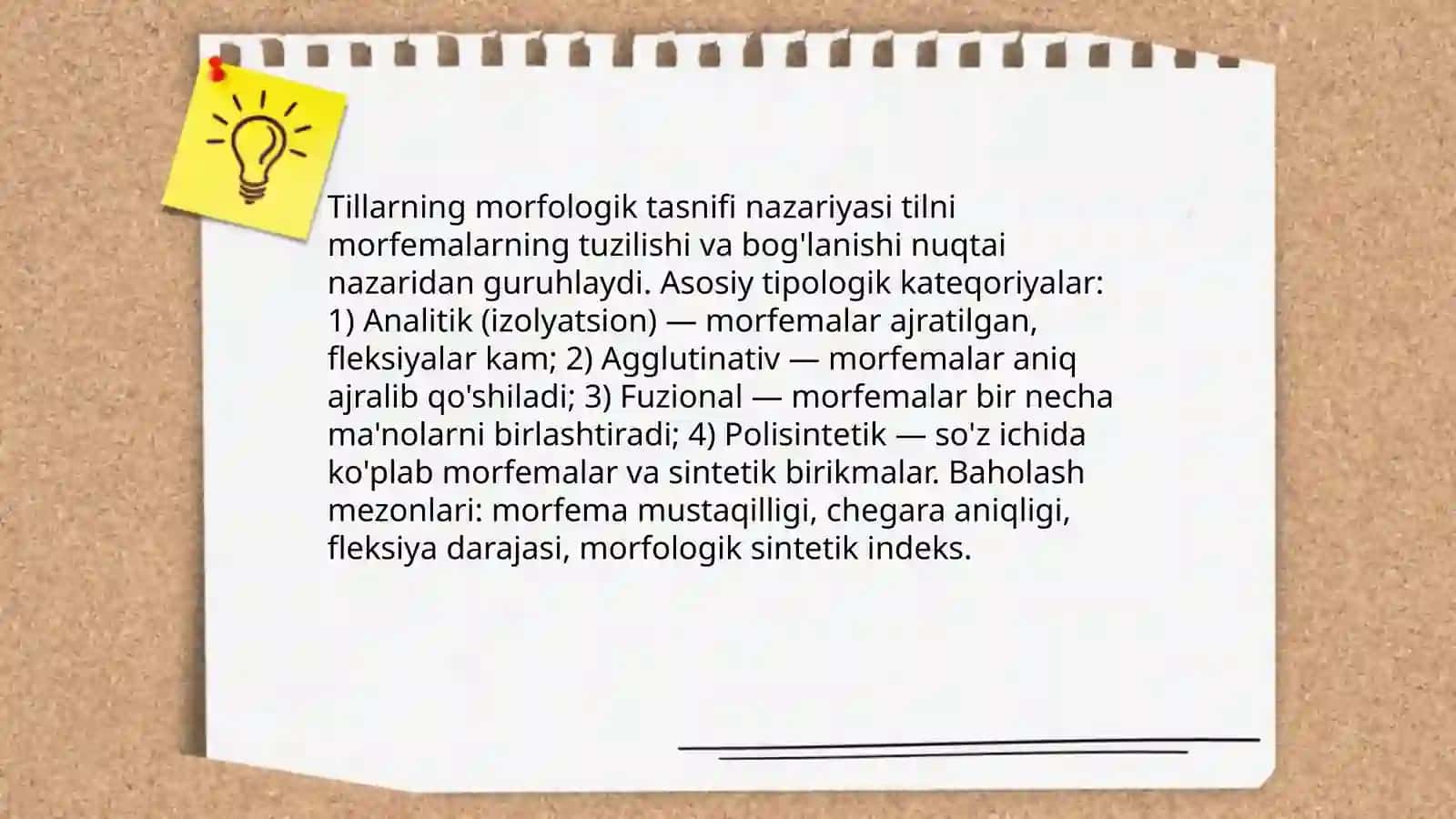 Tillarning morfologik tasnifi 3