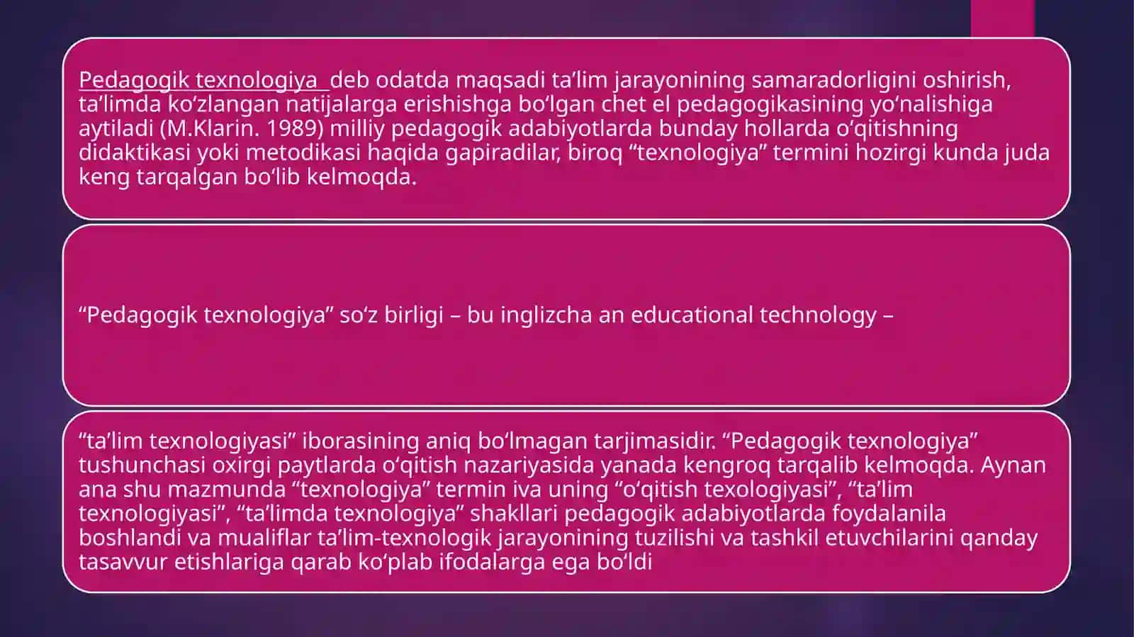 O'qitish metodlarida ta'lim metodlaridan foydalanish 3