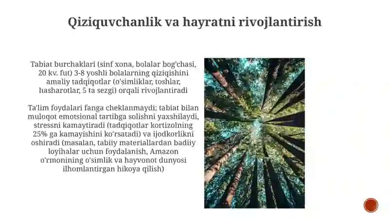 Tabiat Burchagini O'rganish Kitobi 3