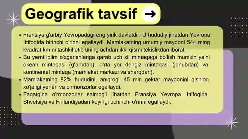 Taqdimot. Fransiya Iqtisodiyoti 3