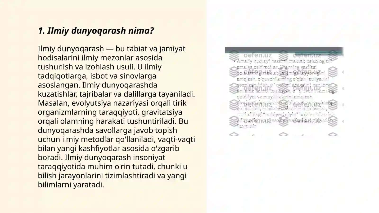O‘quvchilarning ilmiy dunyoqarashini shakllantirish 3