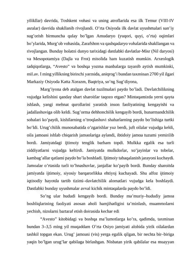 O’zbek davlatchiligining shakllanishi va taraqqiyot bosqichlari 3