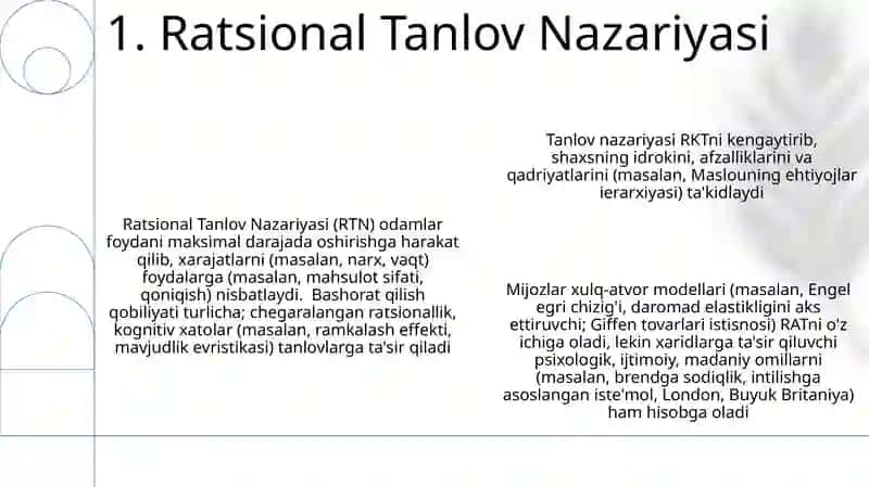 Ratsional Tanlov Nazariyasi 3