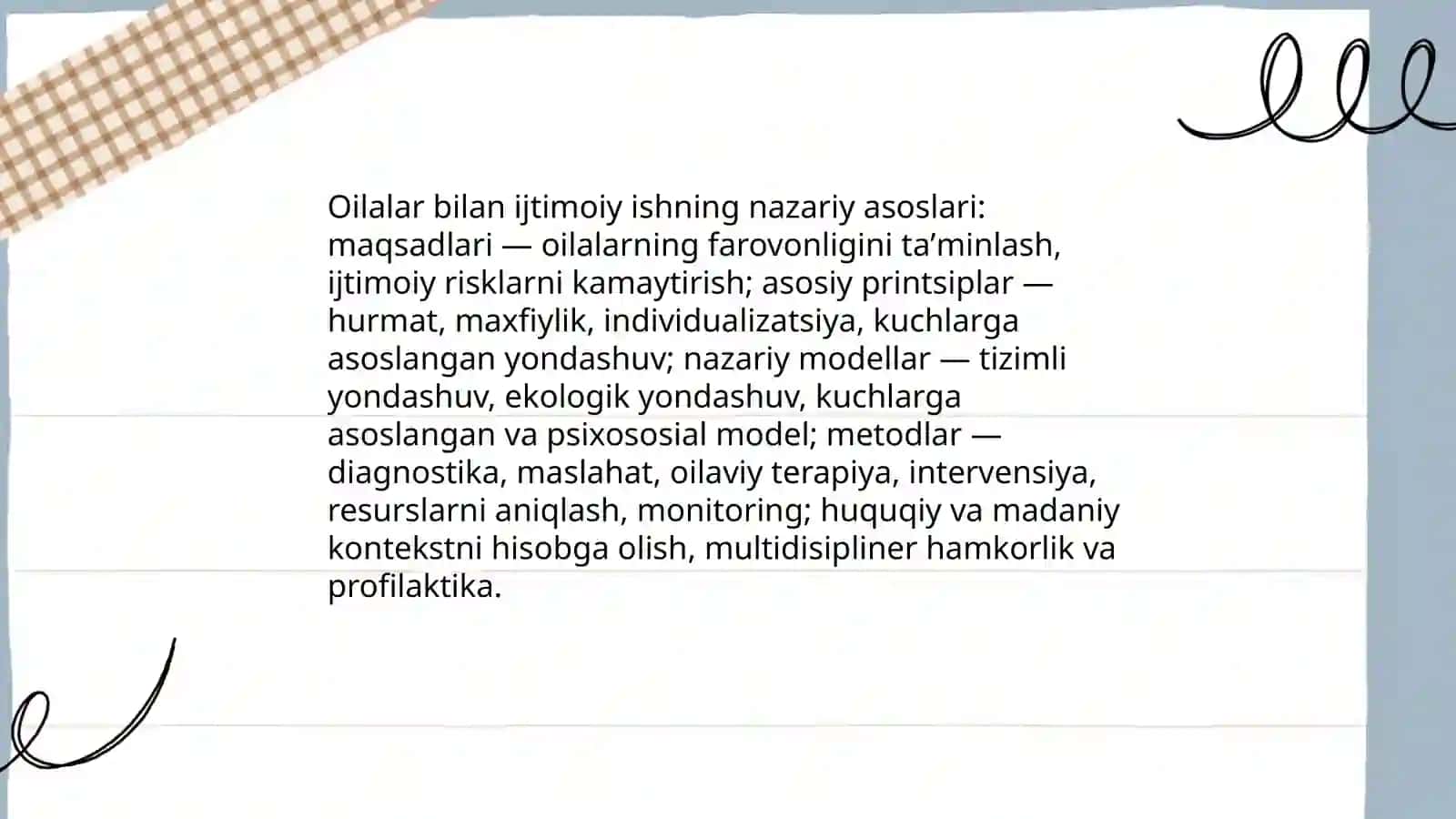 Oilalar bilan ijtimoiy ish olib borish 3