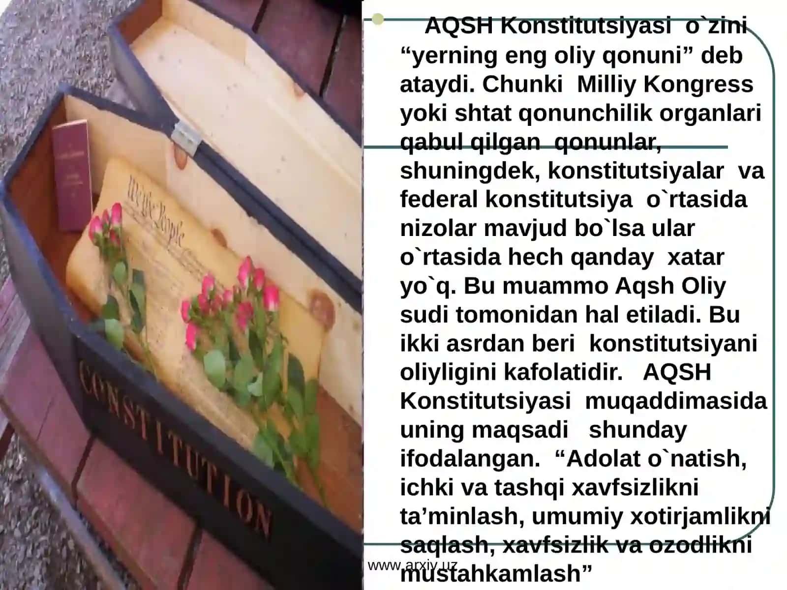 AQSH HAQIDA UMUMIY MA’LUMOTLAR 3