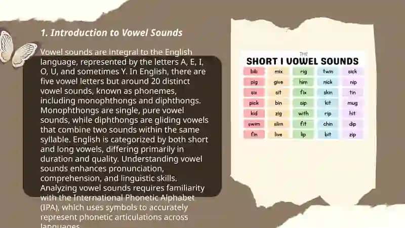The vowel sound [ai] and [i] 3