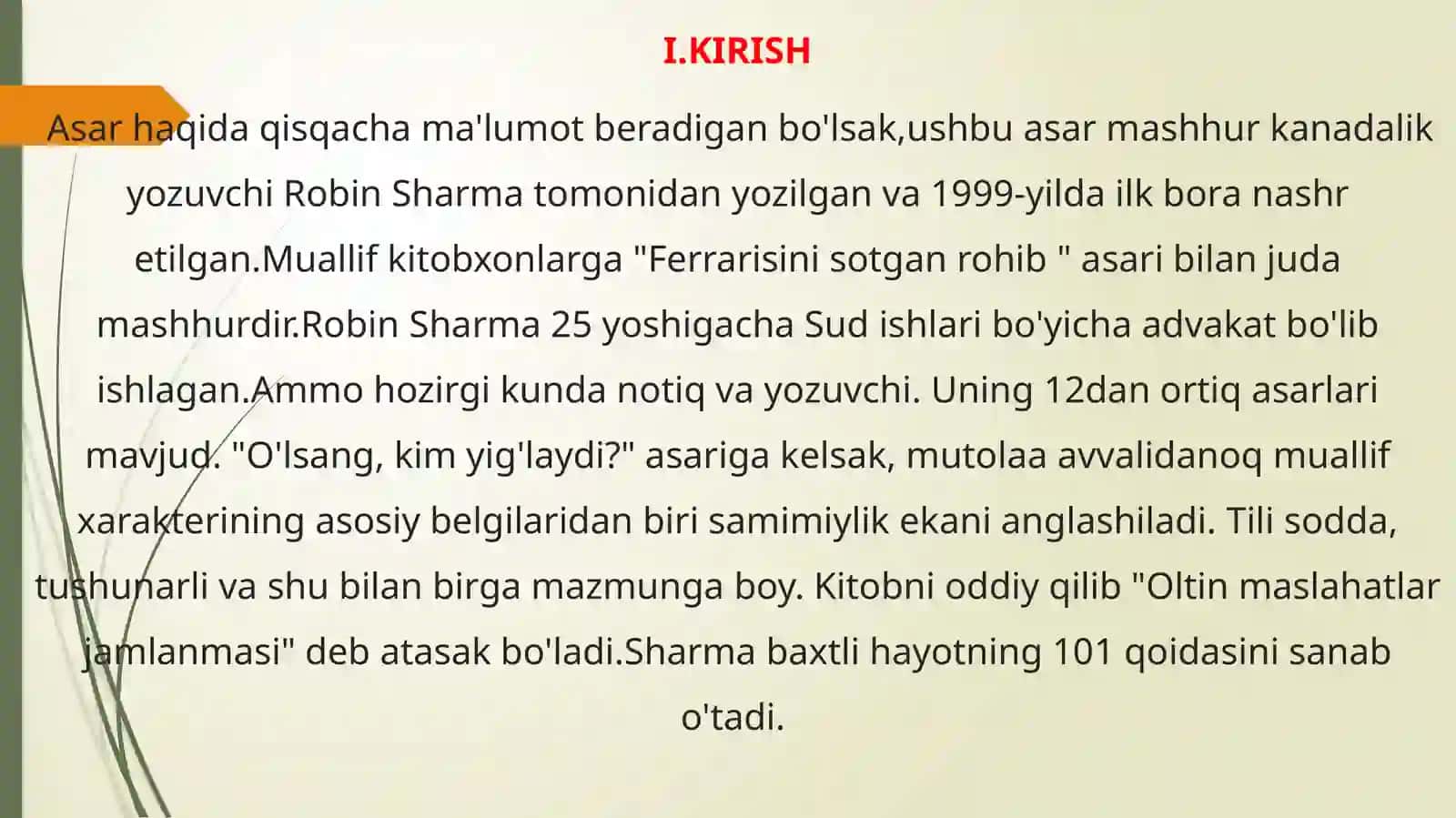 O’LSANG KIM YIG’LAYDI 3