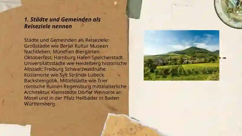 Städte und Gemeinden als Reiseziele 3