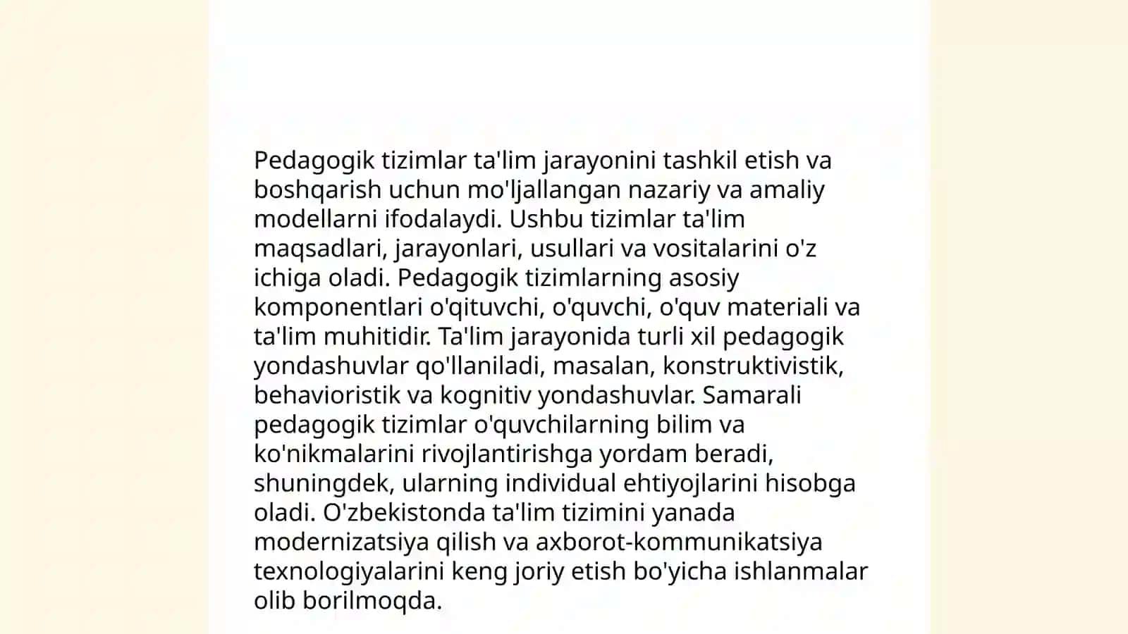 Pedagogik Tizimlar va Jarayonlar 3