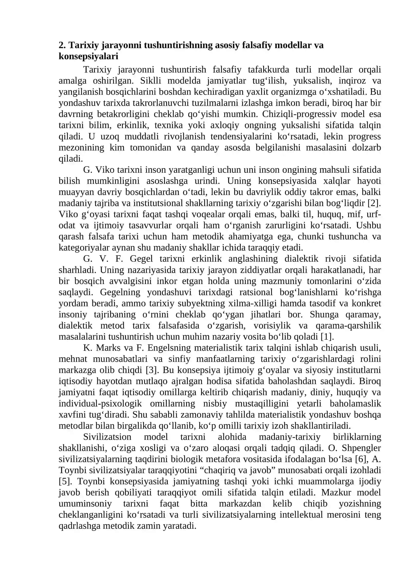 TARIX FALSAFASI VA FALSAFA TARIXI UYG‘UNLIGI 3