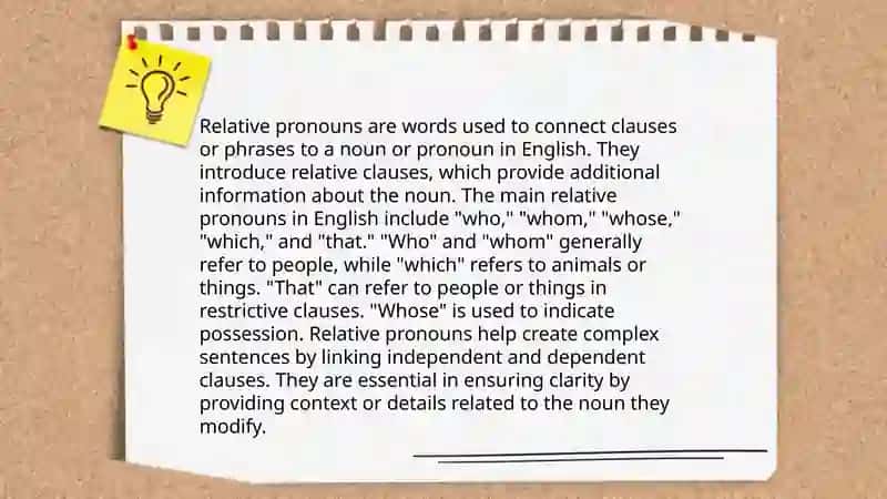 Relative pronouns 3
