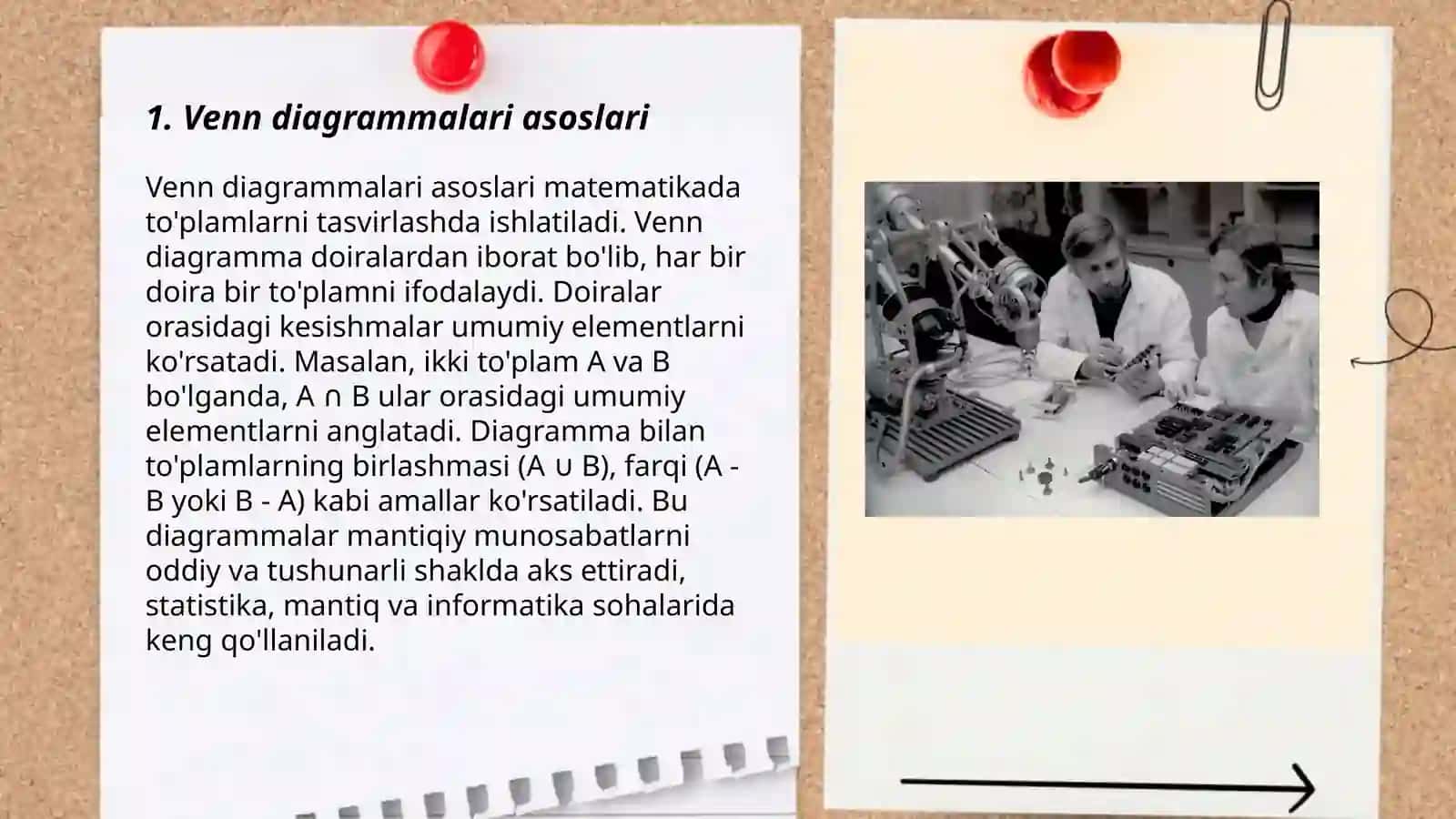 ”Venn diagrammasi” pedagogik texnologiyasini tabiiy fan darslarida qo’llash 3