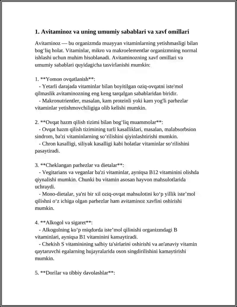 AVITAMINOZ VA GIPERVITAMINOZLAR 3