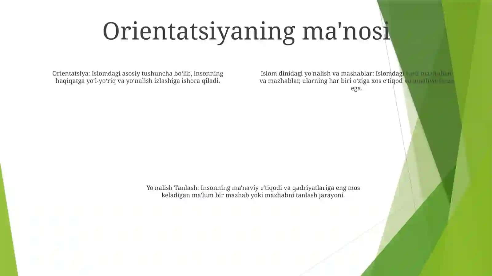 Islom Dinidagi Yo‘Nalish Va Mashablar 3