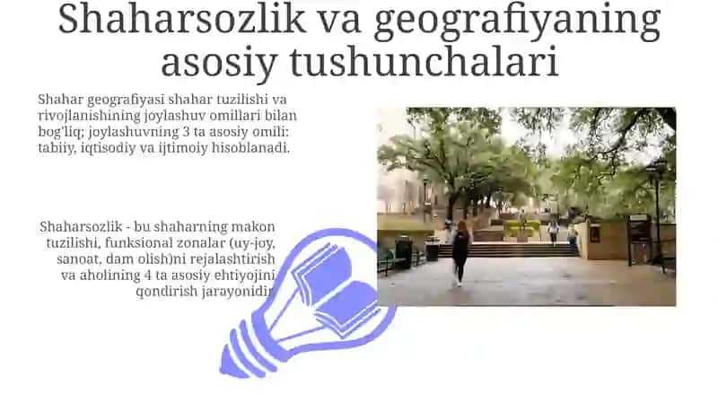 Shaharqurilishi va geografiya 3