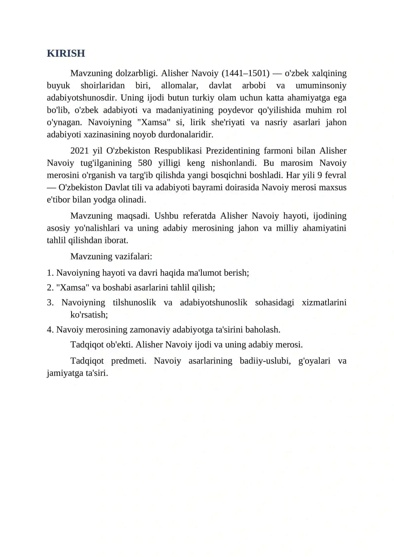 NAVOIY IJODI VA UNING ADABIY MEROSI REFERAT 3