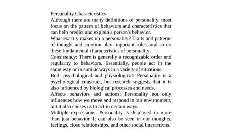 Personality 3