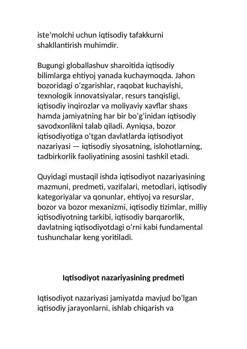 IQTISODIYOT NAZARIYASI FANIGA 3