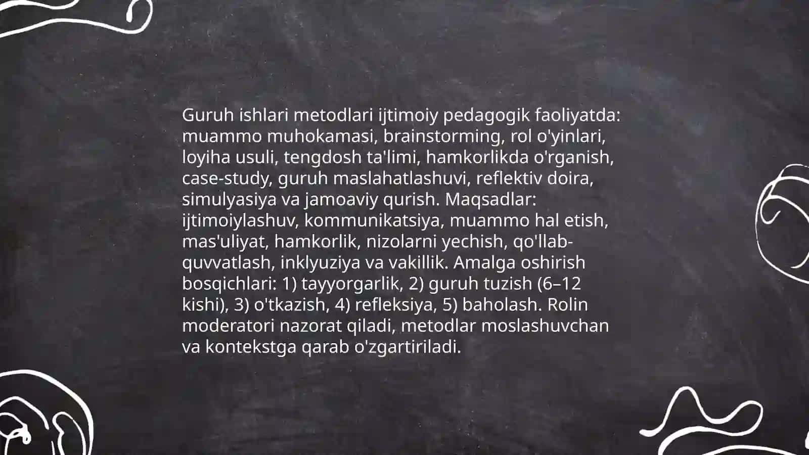 Ijtimoiy pedagogika faoliyati metodlari 3