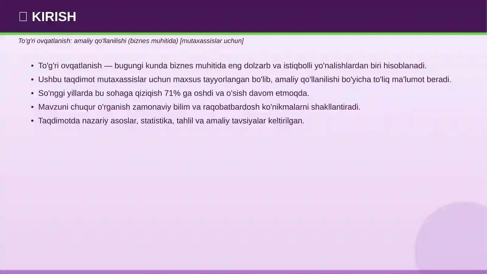 TO'G'RI OVQATLANISH 3