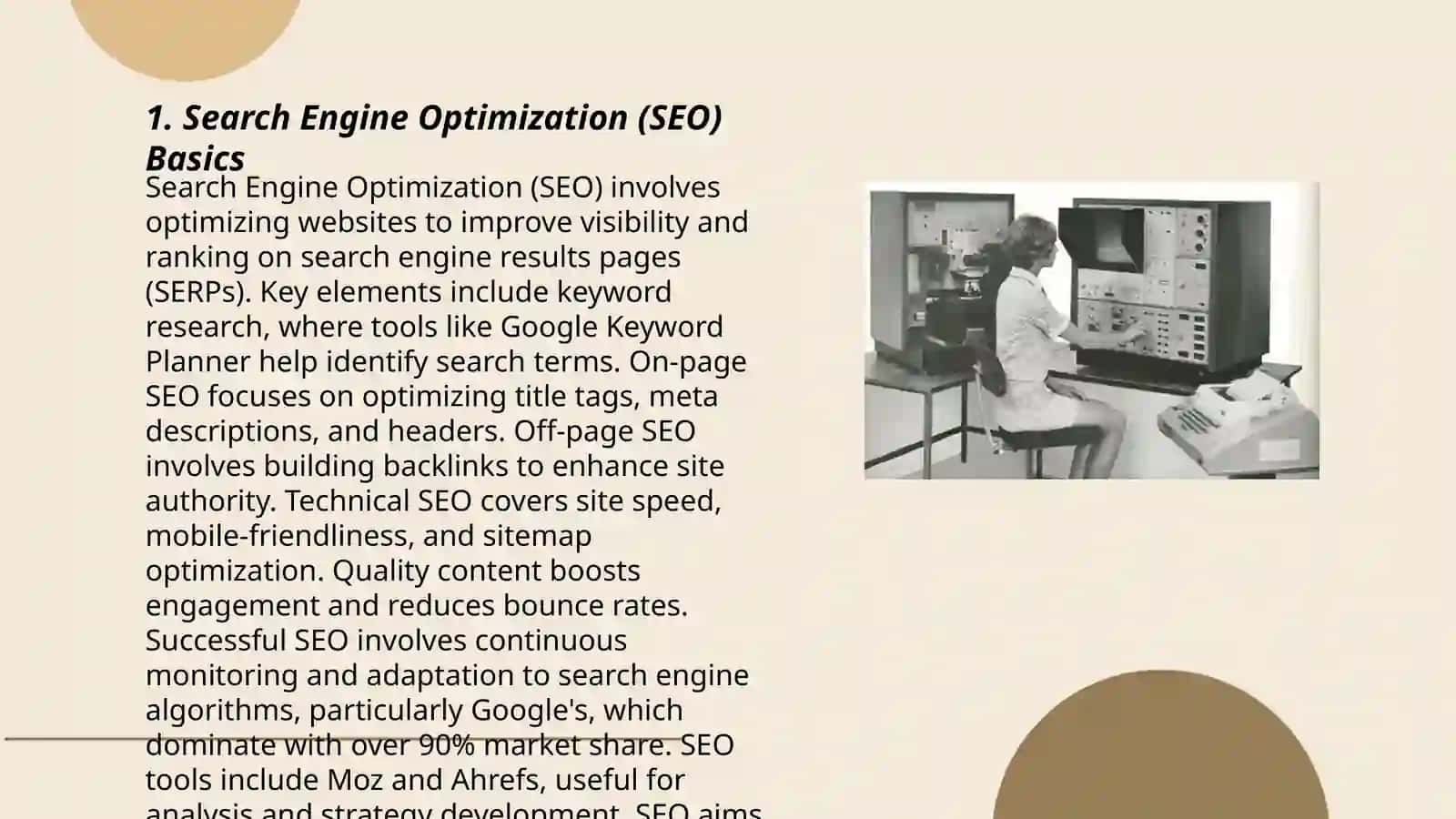 Search Engine Optimization (SEO) Basics 3
