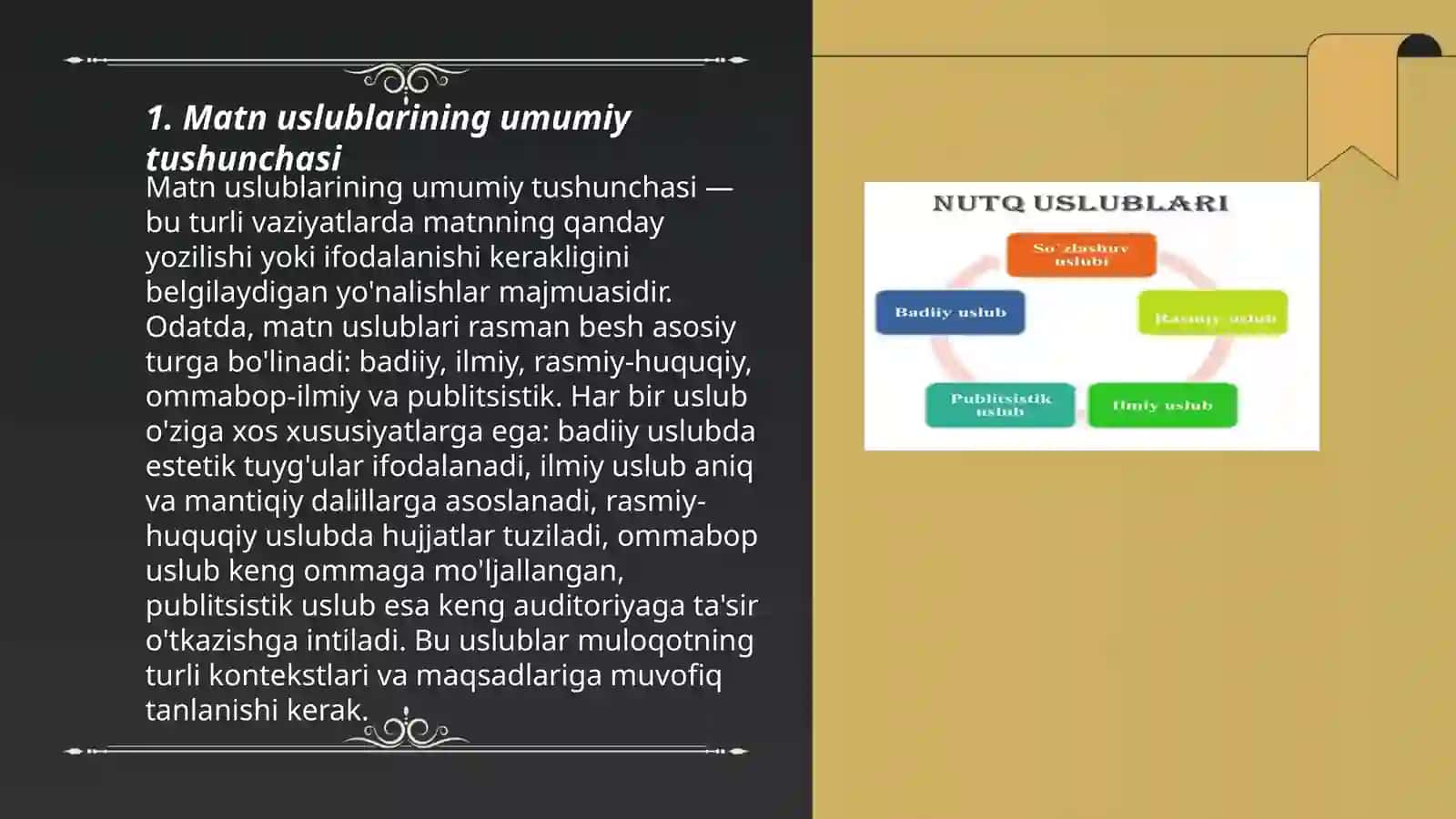 Matn uslublari va turlari 3