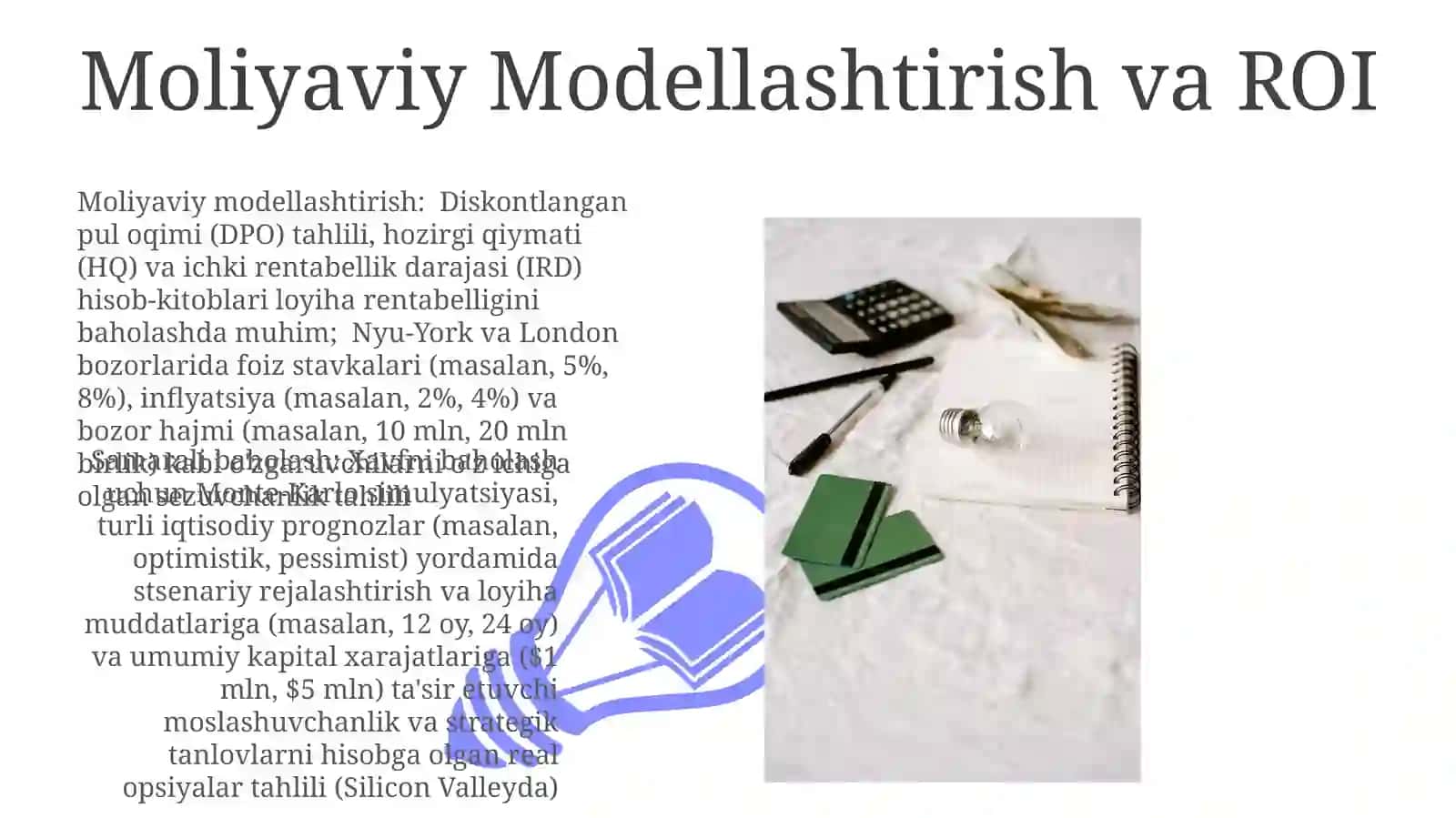 Innovatsion loyihalar va samaradorlikni baholash usullari 3