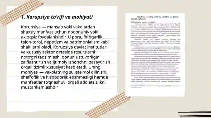 Korupsyaning mohiyati va uning oqibatlari 3