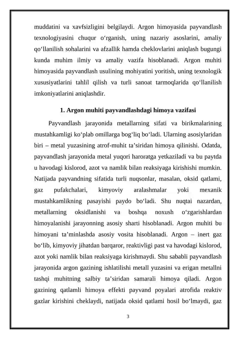 Argon muhiti himoyasi ostida payvandlash usuli 3