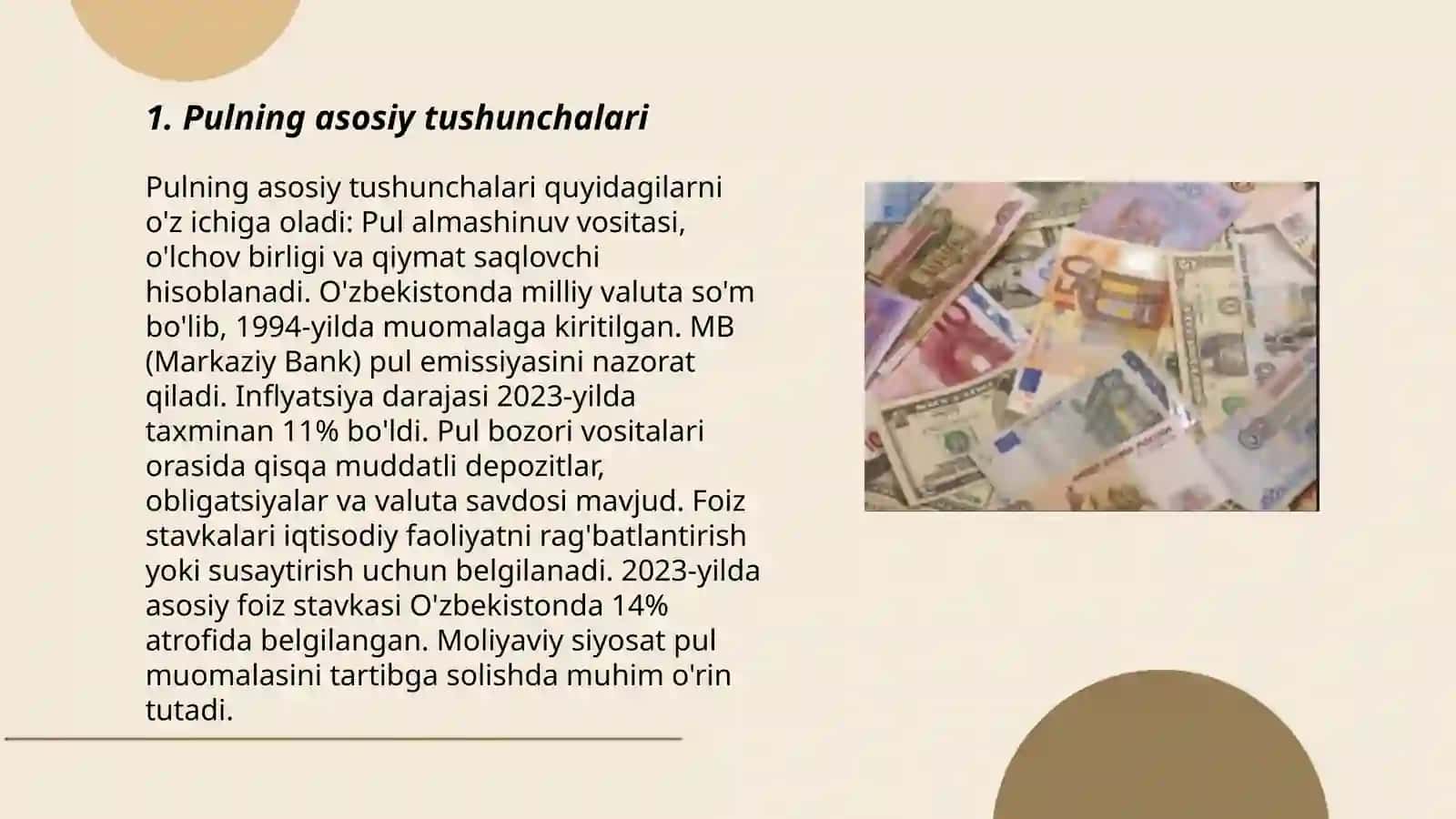 Pul nazariyasi 3