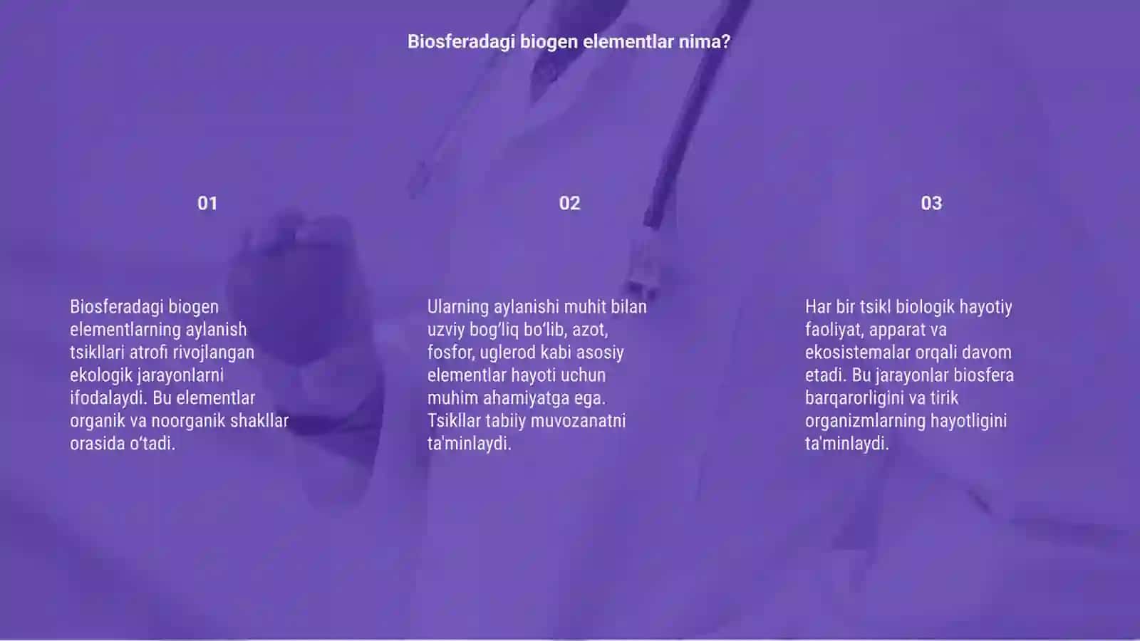 Biosferadagi biogen elementlarning aylanish tsikllari 3