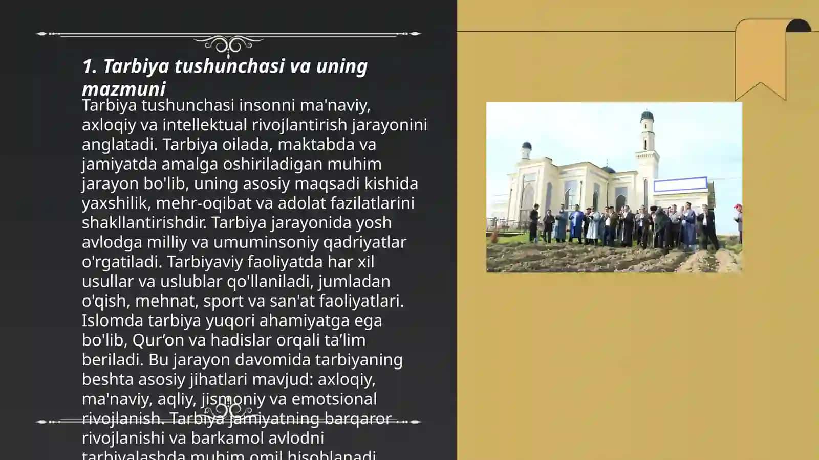Tarbiya tushunchasi va uning mazmuni 3