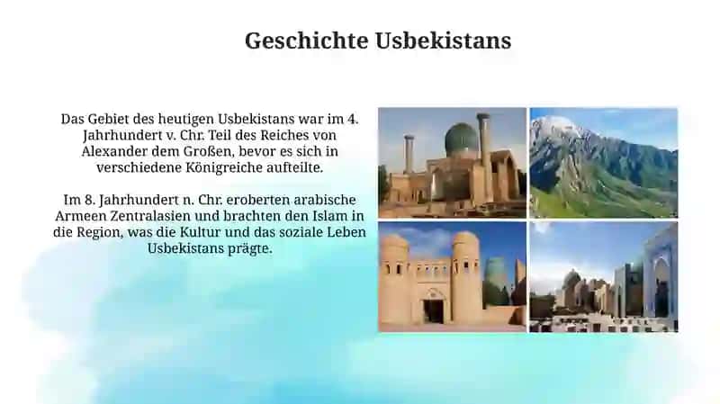 Überblick über Usbekistan: Geschichte, Geografie und Bevölkerung 3