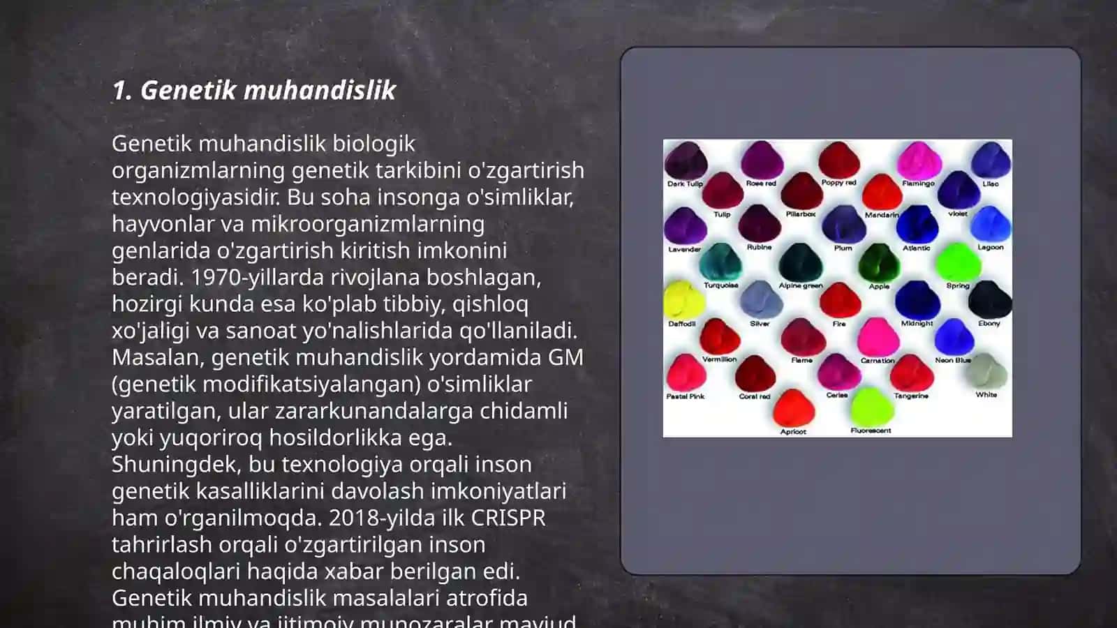 Genetikaning yangi yoʻnalishlari 3