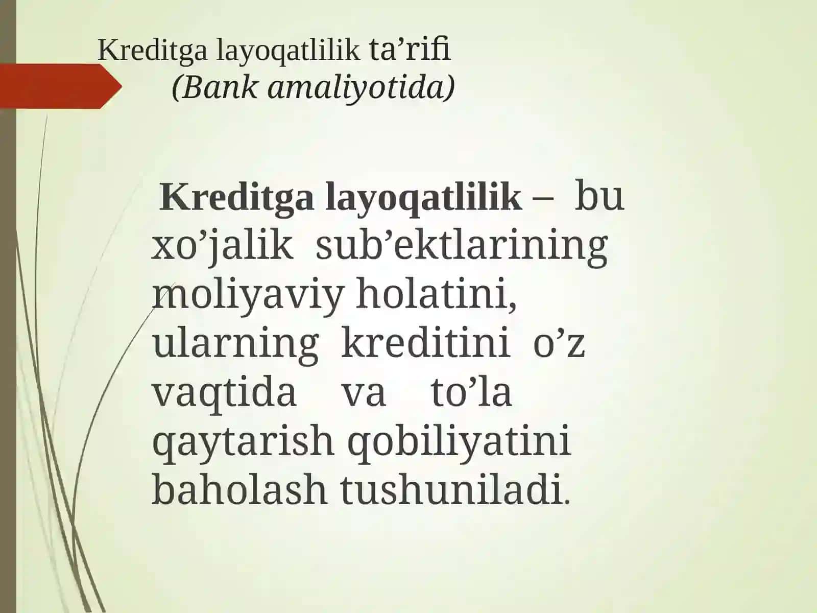 Kreditga layoqatlilik tahlili 3