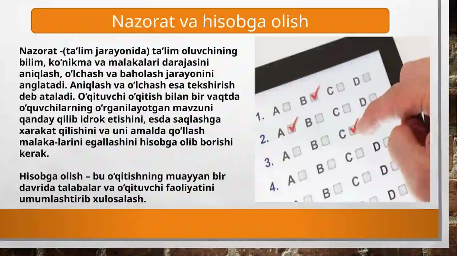 Ta’limni olganlikni tashxis etish 3