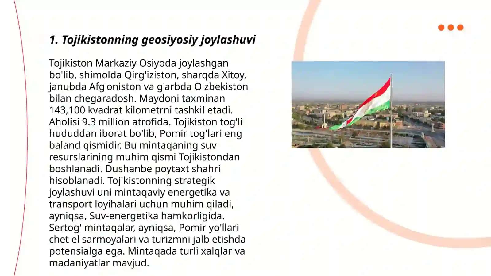 Tojikistonning geosiyosiy joylashuvi 3