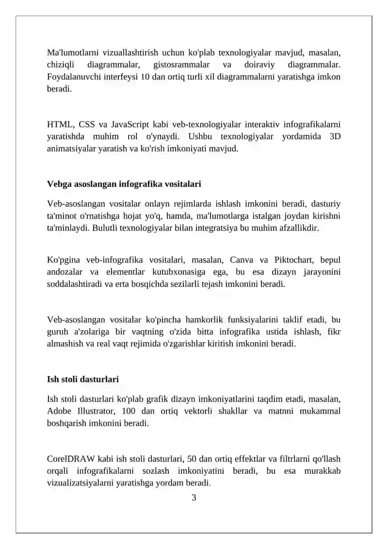 Infografikani yaratish texnologiyalari 3