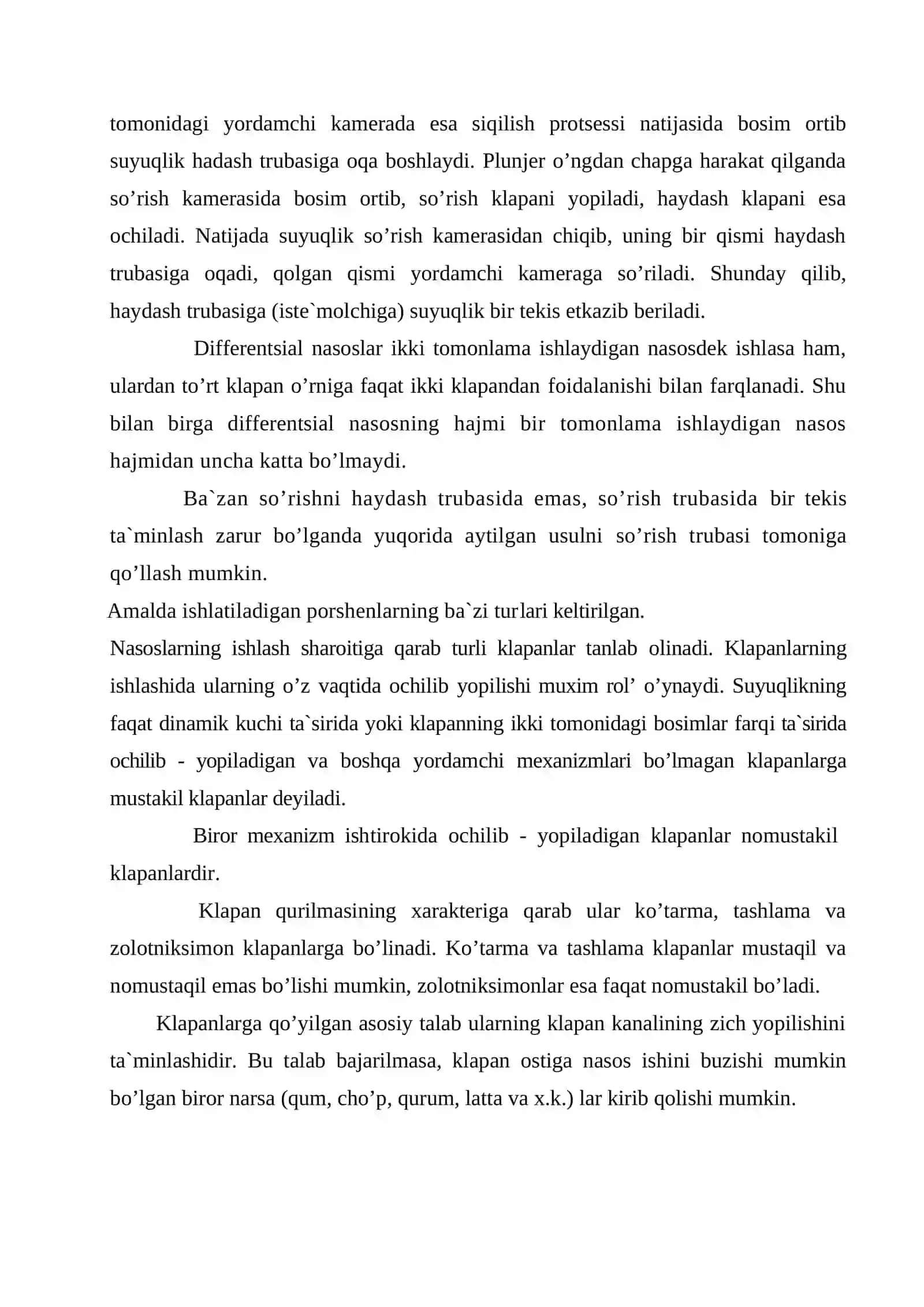 Turli rusumdagi nasoslarni tajribada sinash 3
