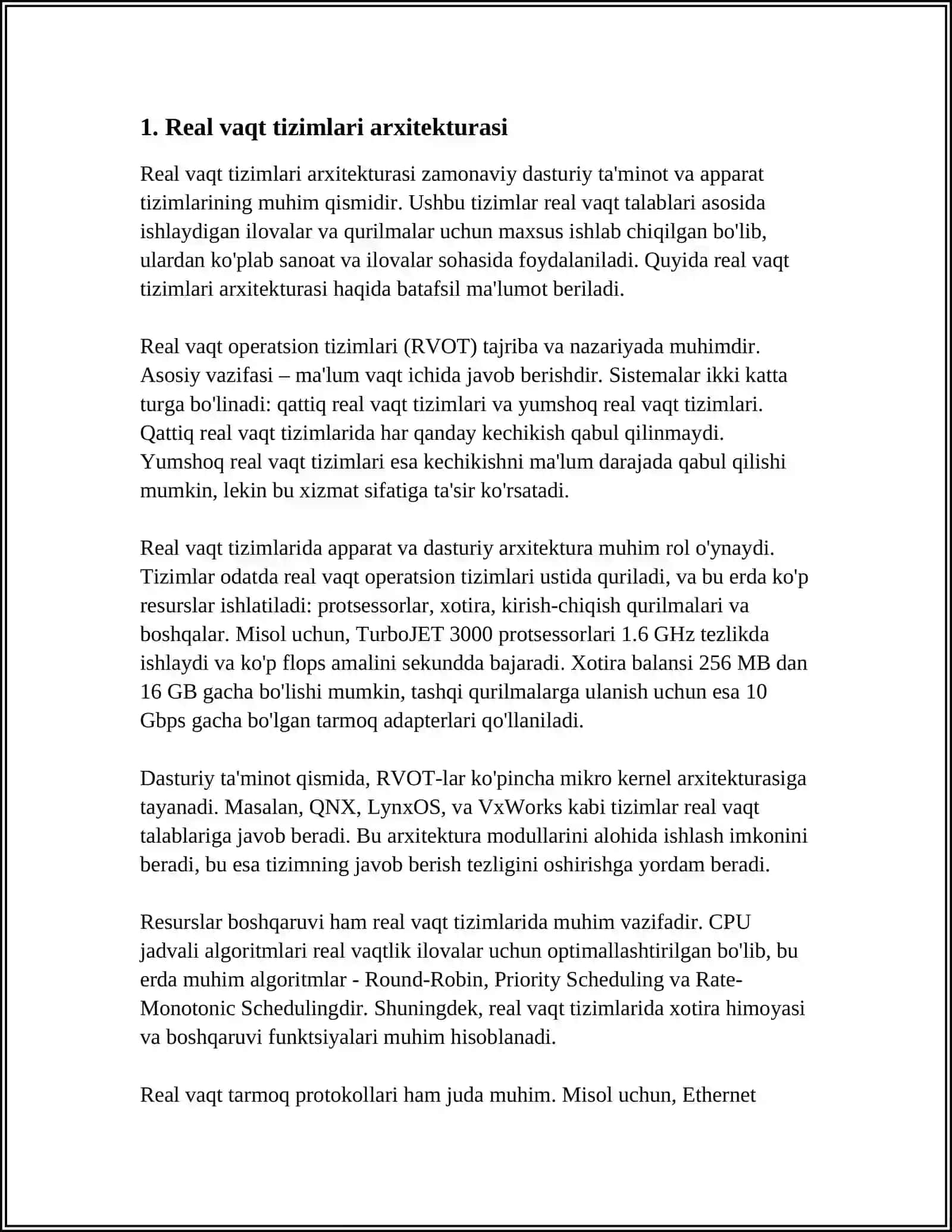 REAL VAQT REJIMIDA DASTURLASH TEXNIKALARI 3