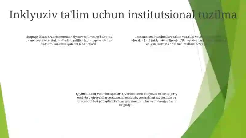 Oʻzbekistonda Inklyuziv Ta'Limning Me'Yoriy-Huquqiy Bazasini Tahlil Qilish 3