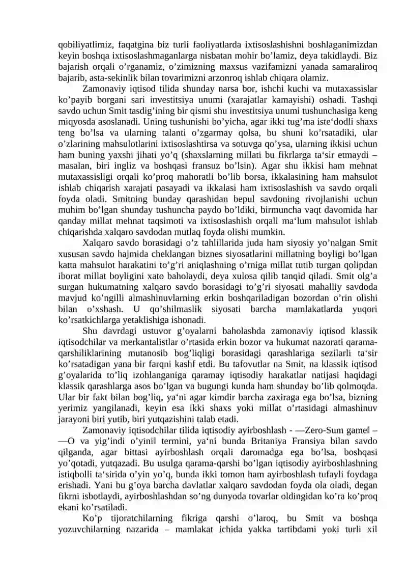 XALQARO SAVDO NAZARIYALARI 3