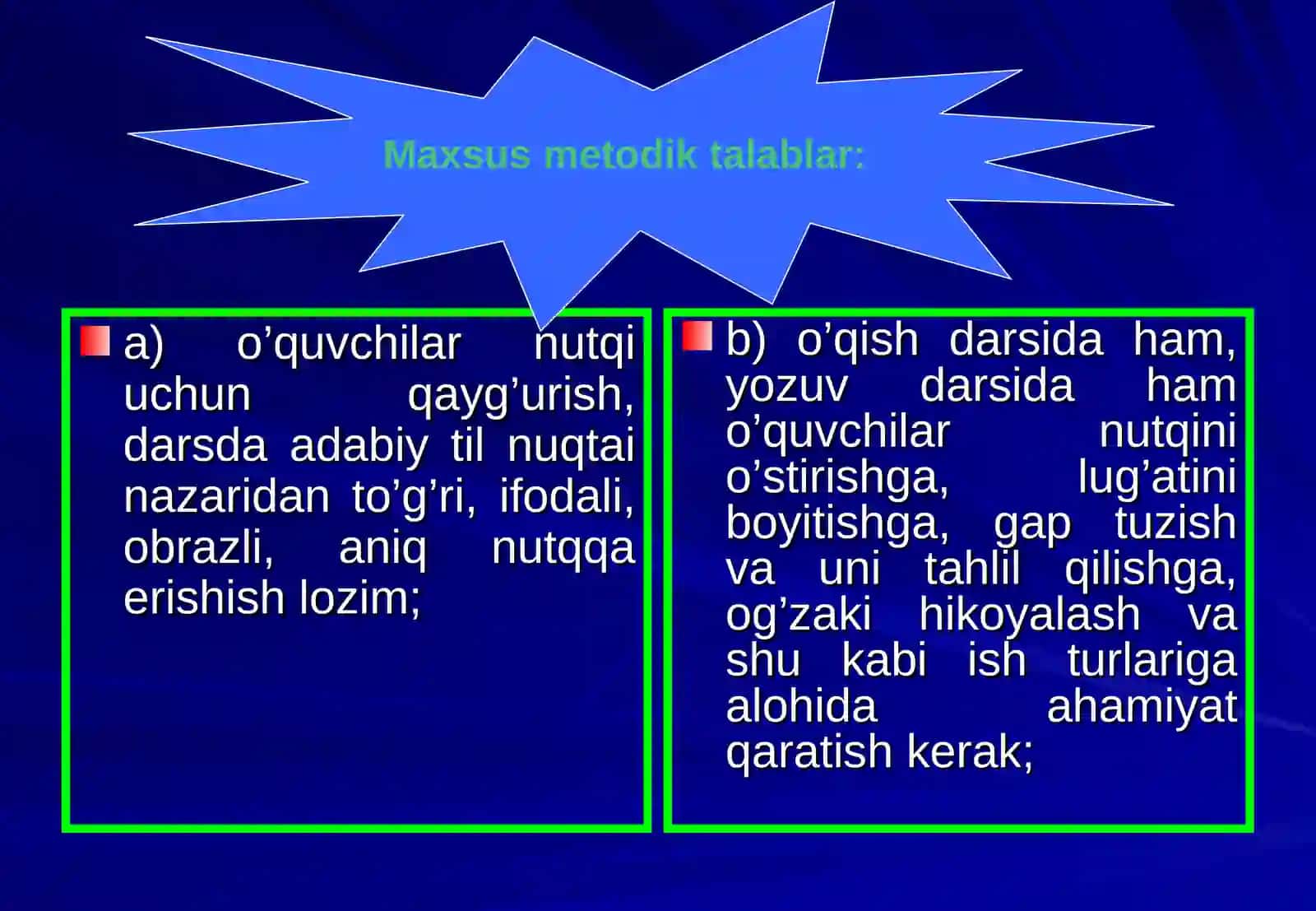 Savod o'rgatish metodlari 3